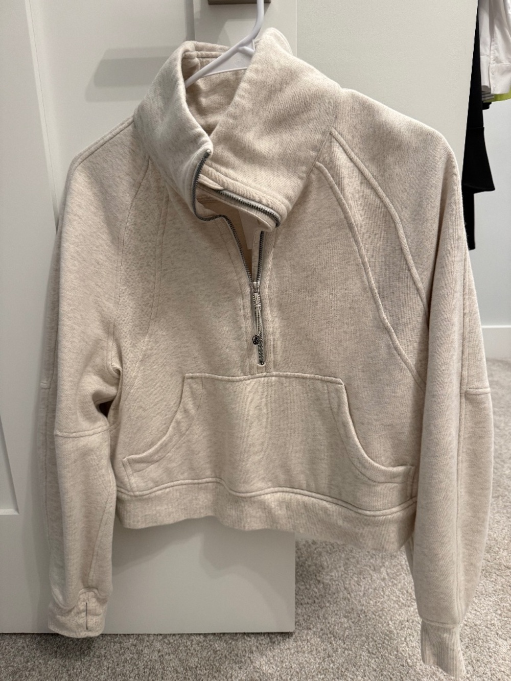 Lululemon Scuba Oversized Funnel Neck Half Zip-size XS/S